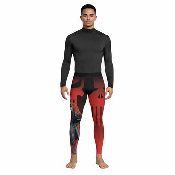 The Punisher Red Frank Castle Men's Leggings - lifestyle view