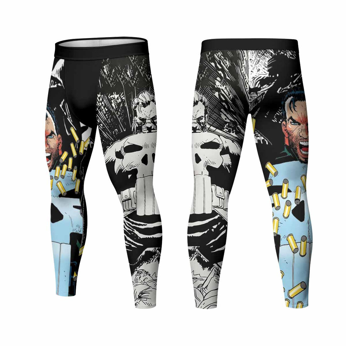 Punisher Bullet Storm Frank Castle Men's Leggings - lifestyle view