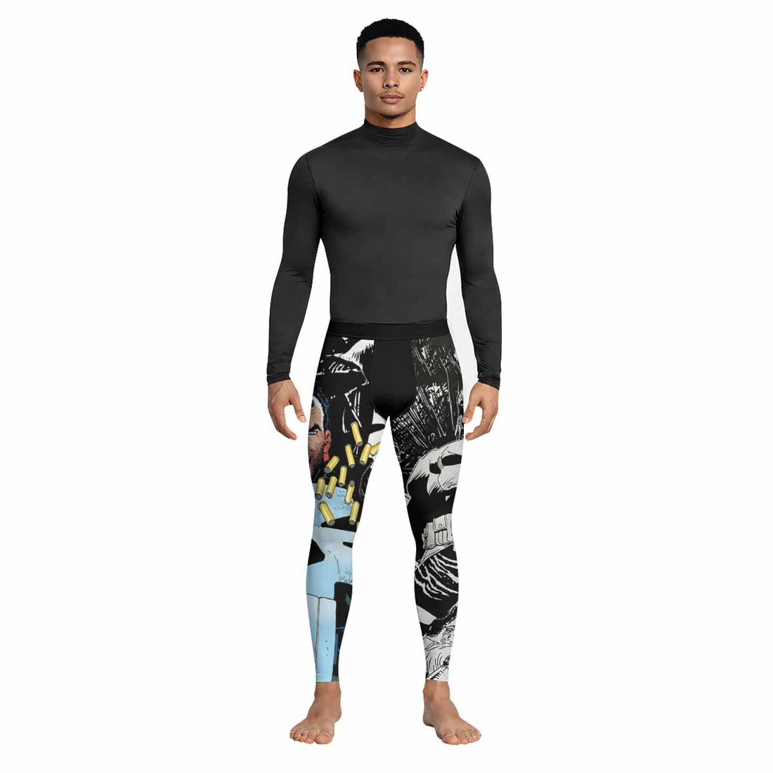 Punisher Bullet Storm Frank Castle Men's Leggings - lifestyle view