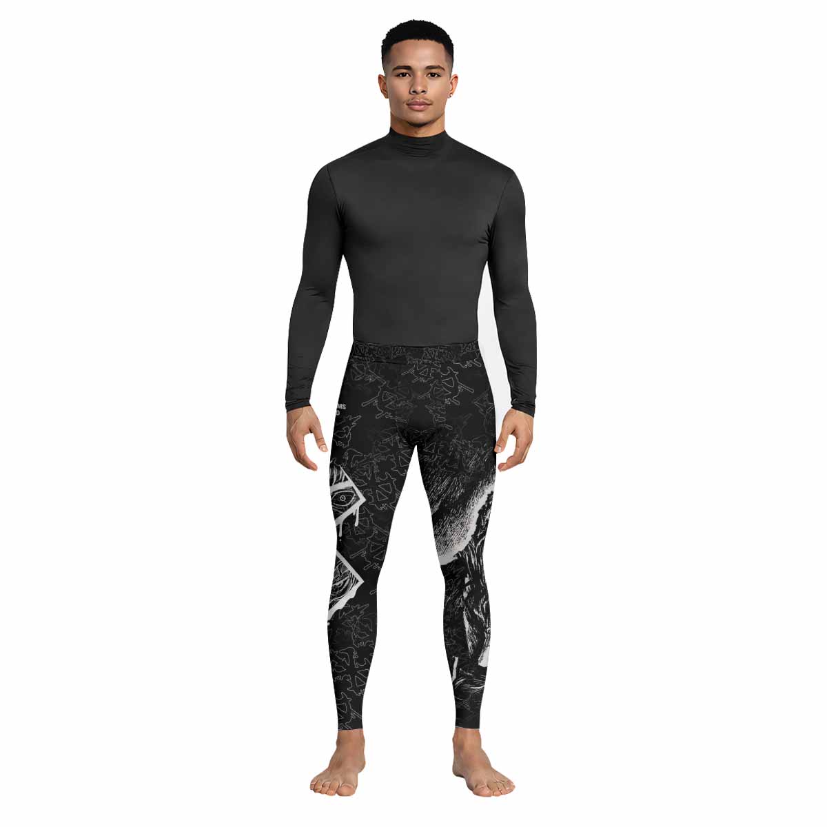 Berserk Forged In Blood Men's Leggings - lifestyle view