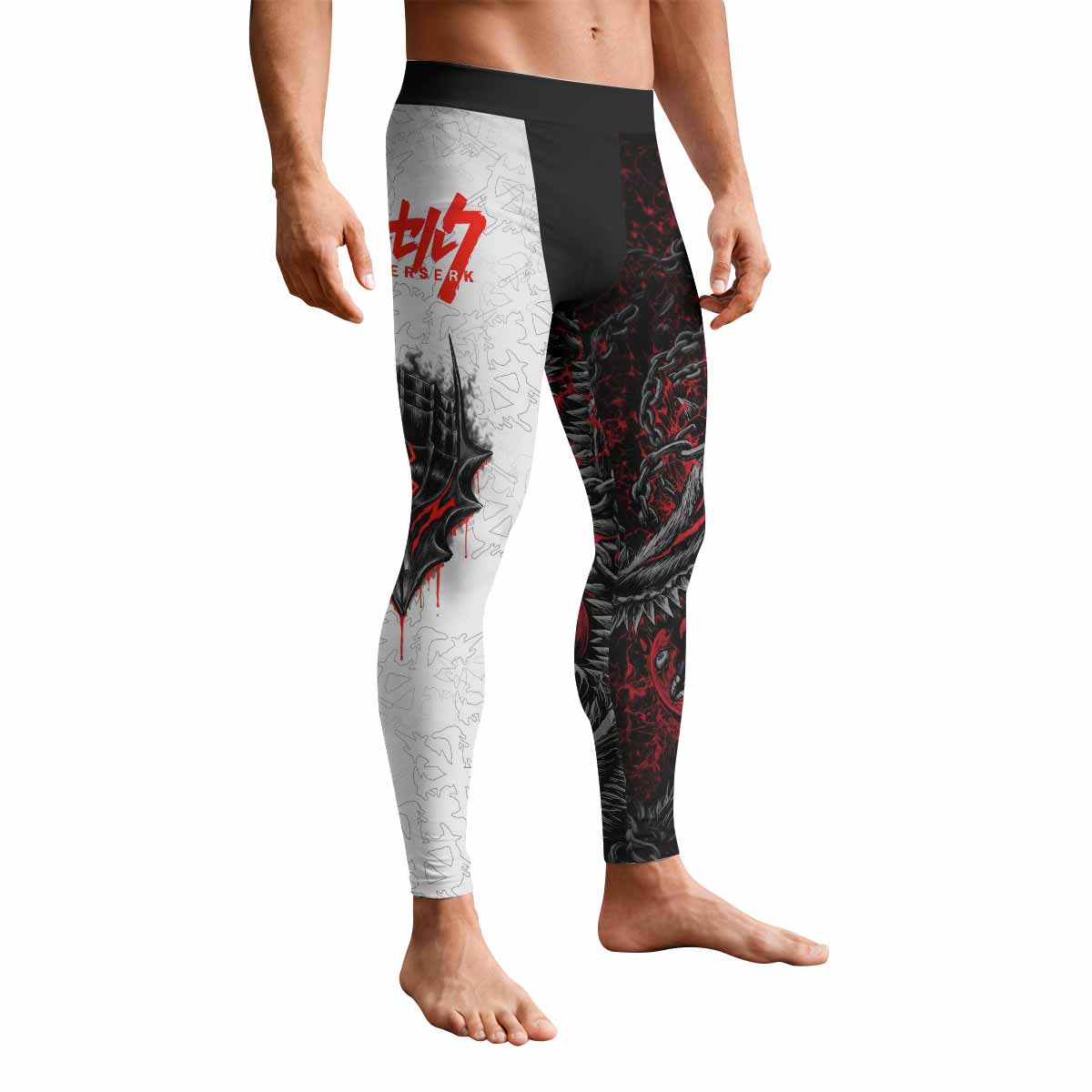 Berserk Berserker Armor Men's Leggings - front view mockup