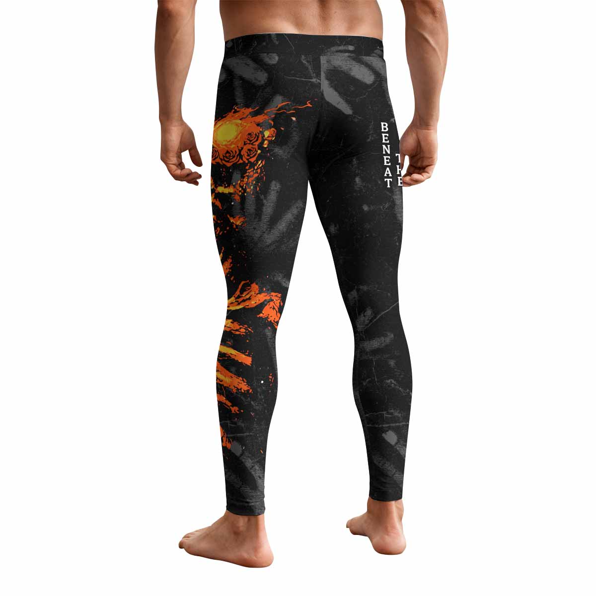 Sepultura Beneath the Remains Men's Leggings - back view mockup