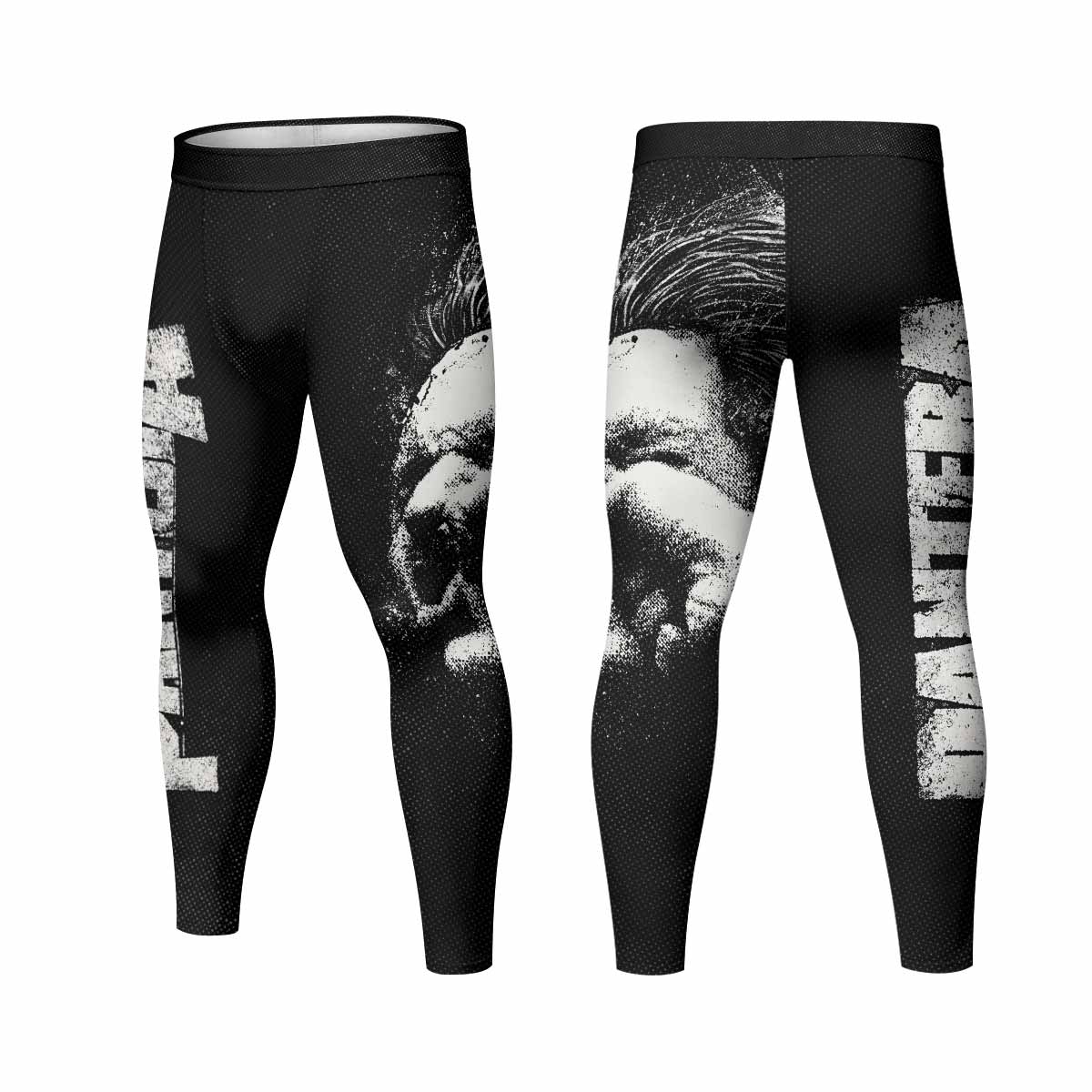 Vulgar Display of Power Pantera Men's Leggings - front and back view