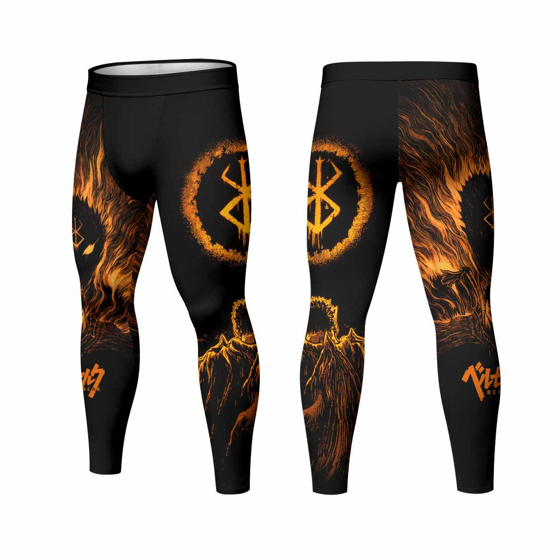 Beast of Darkness Berserk Men's Leggings - lifestyle view