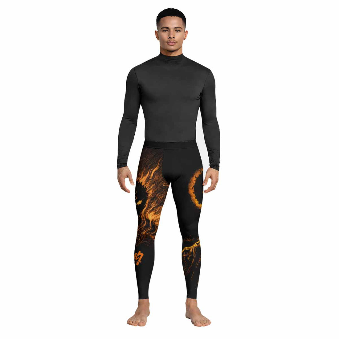 Beast of Darkness Berserk Men's Leggings - lifestyle view