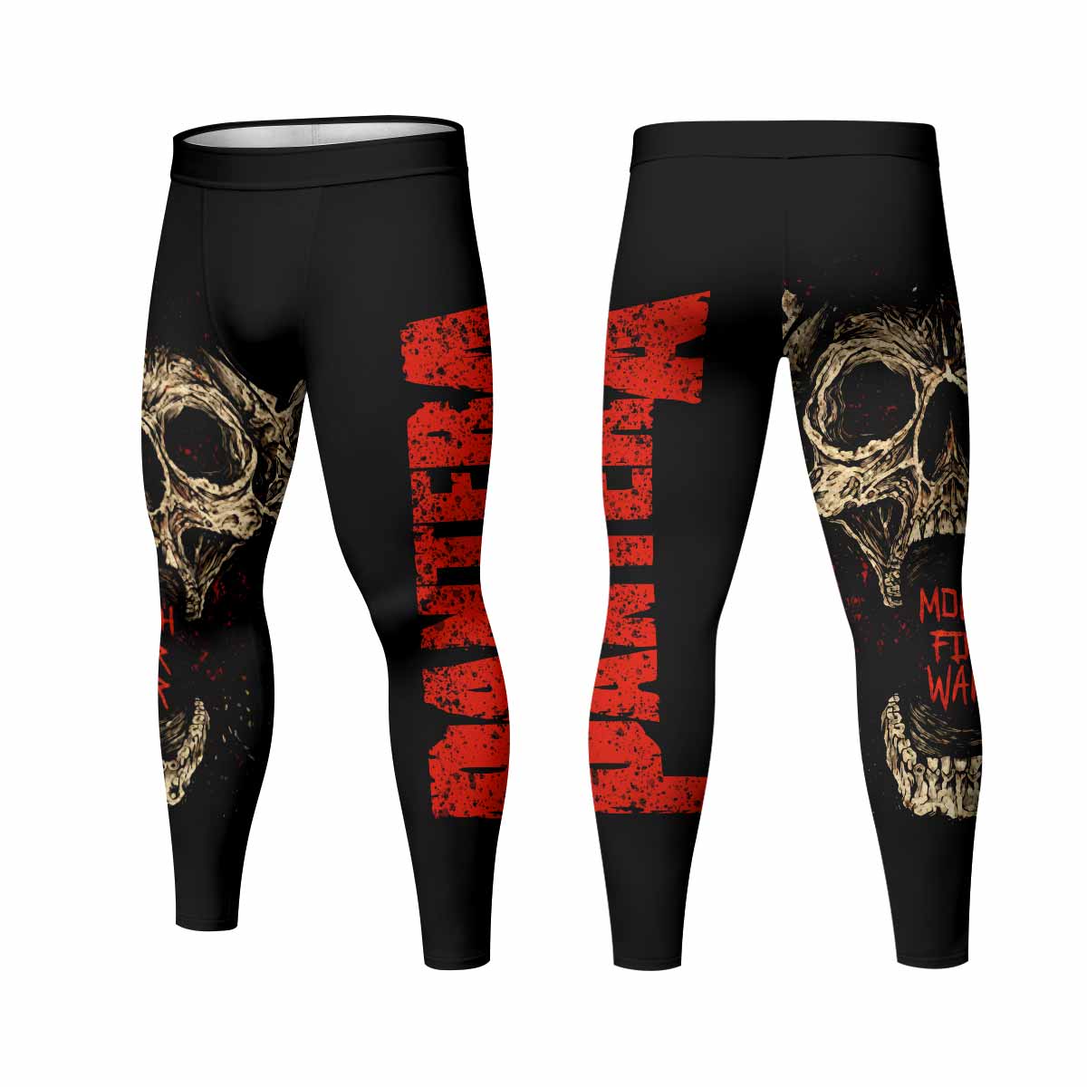 Pantera Mouth for War Men's Leggings - front and back view