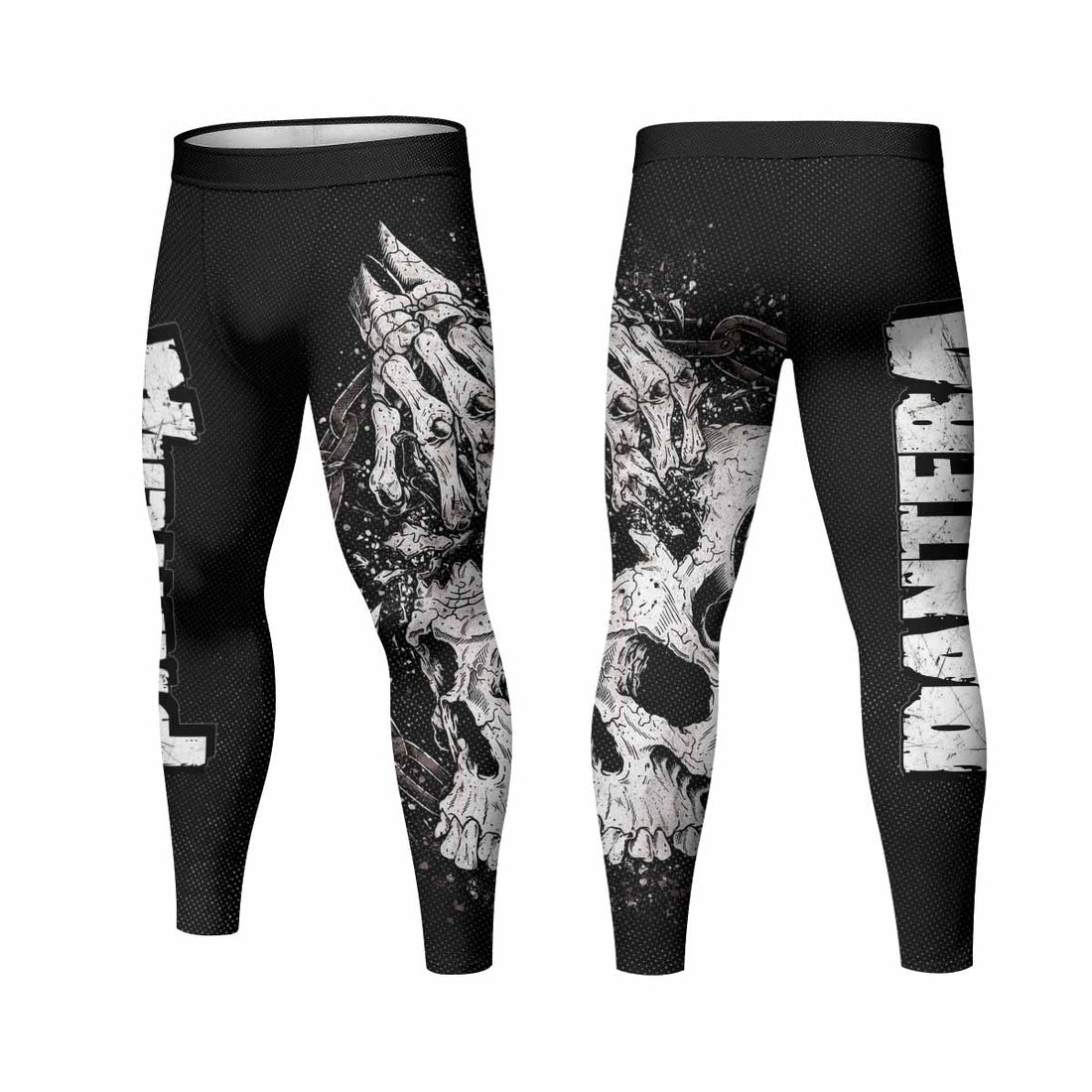 Pantera Walk Skull Men's Leggings - lifestyle view