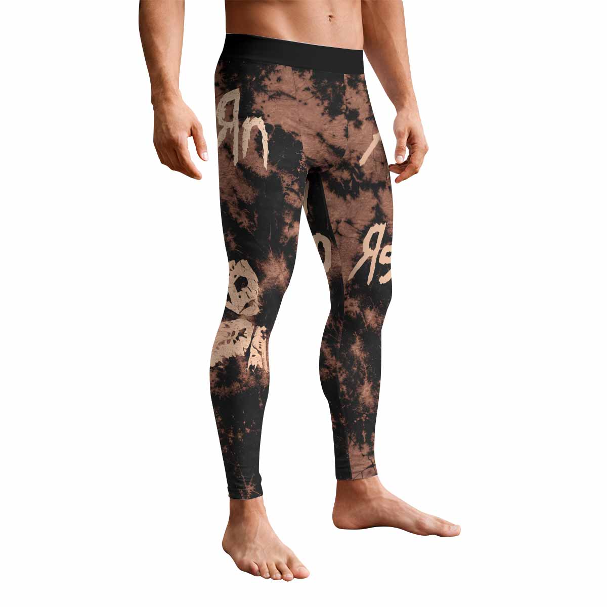 Korn Are You Ready Men's Leggings - front view mockup