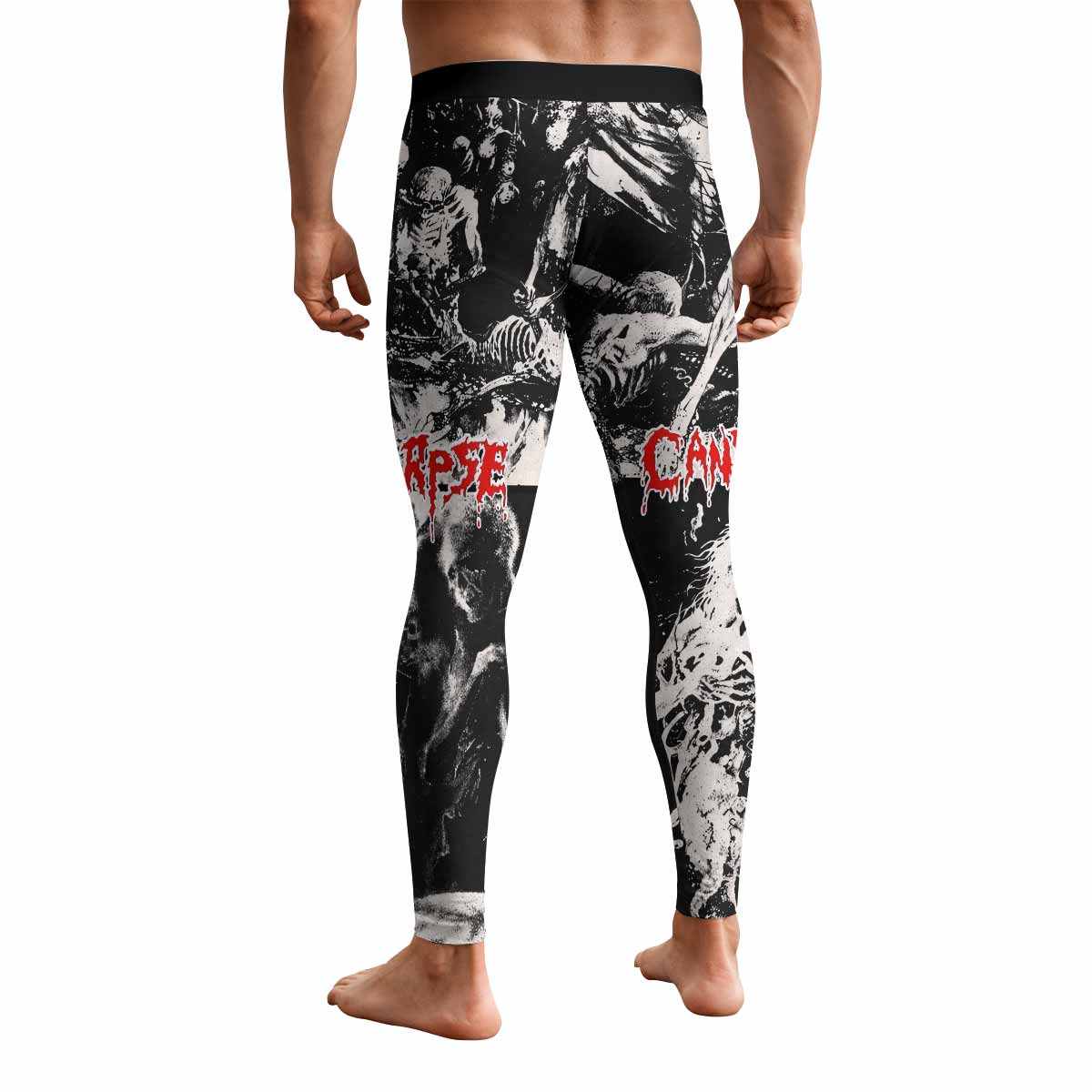Cannibal Corpse Horror Men's Leggings - back view mockup
