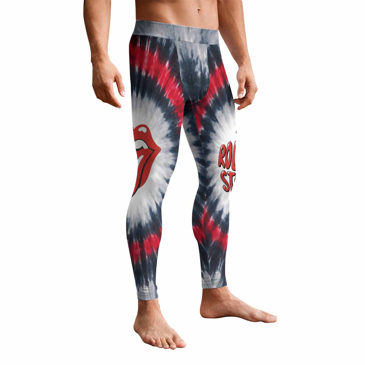 The Rolling Stones Men's Leggings - front view mockup