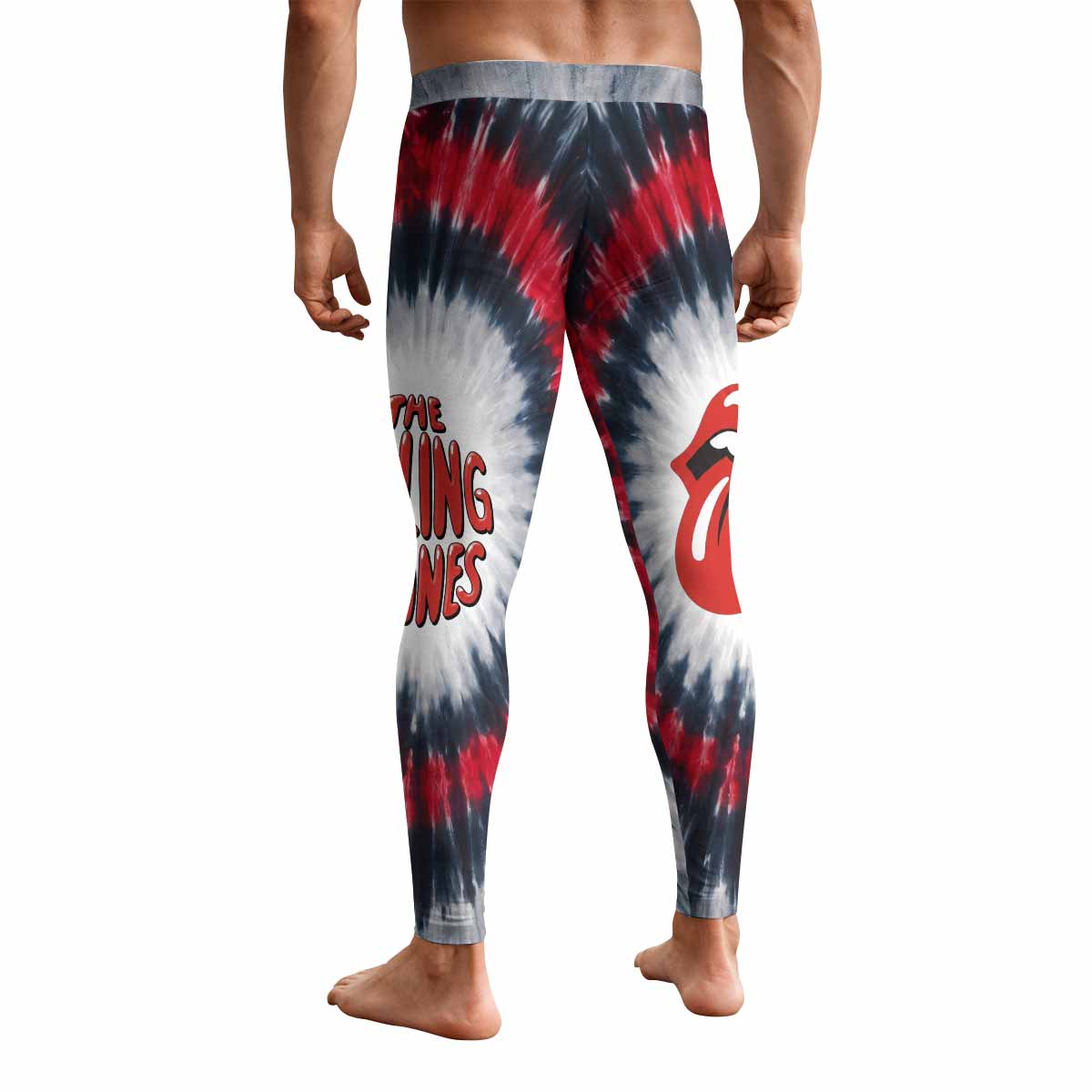 The Rolling Stones Men's Leggings - back view mockup