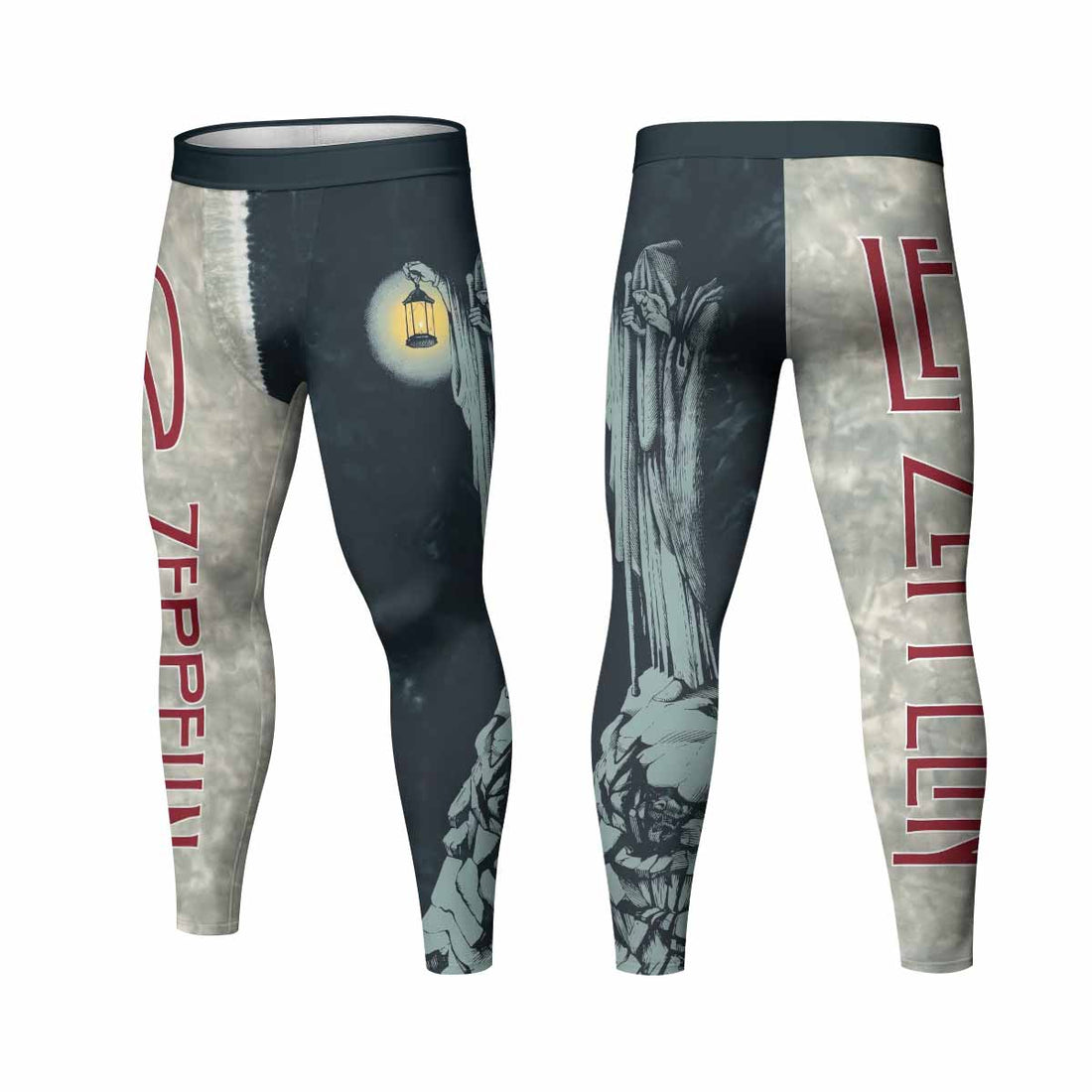 Led Zeppelin The Hermit Men's Leggings - lifestyle view