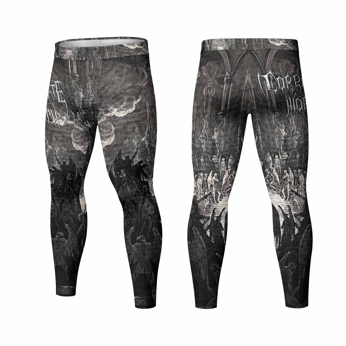 Corporate World Paradise Lost Men's Leggings - front and back view