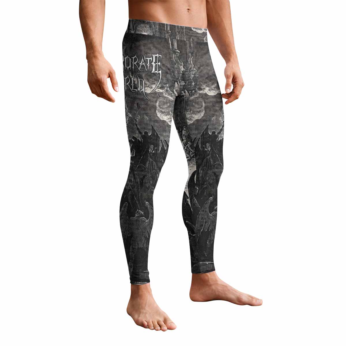Corporate World Paradise Lost Men's Leggings - front view mockup