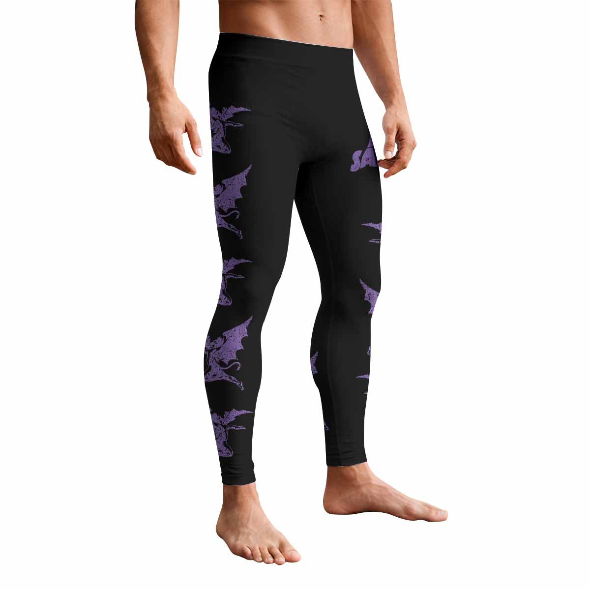 Black Sabbath Lord of This World Men's Leggings - front view mockup
