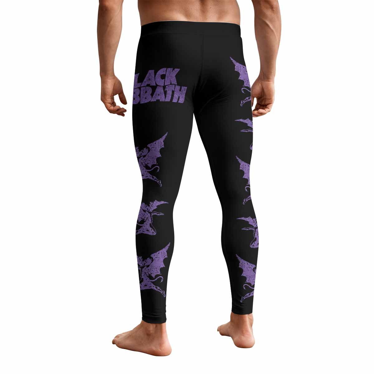 Black Sabbath Lord of This World Men's Leggings - back view mockup