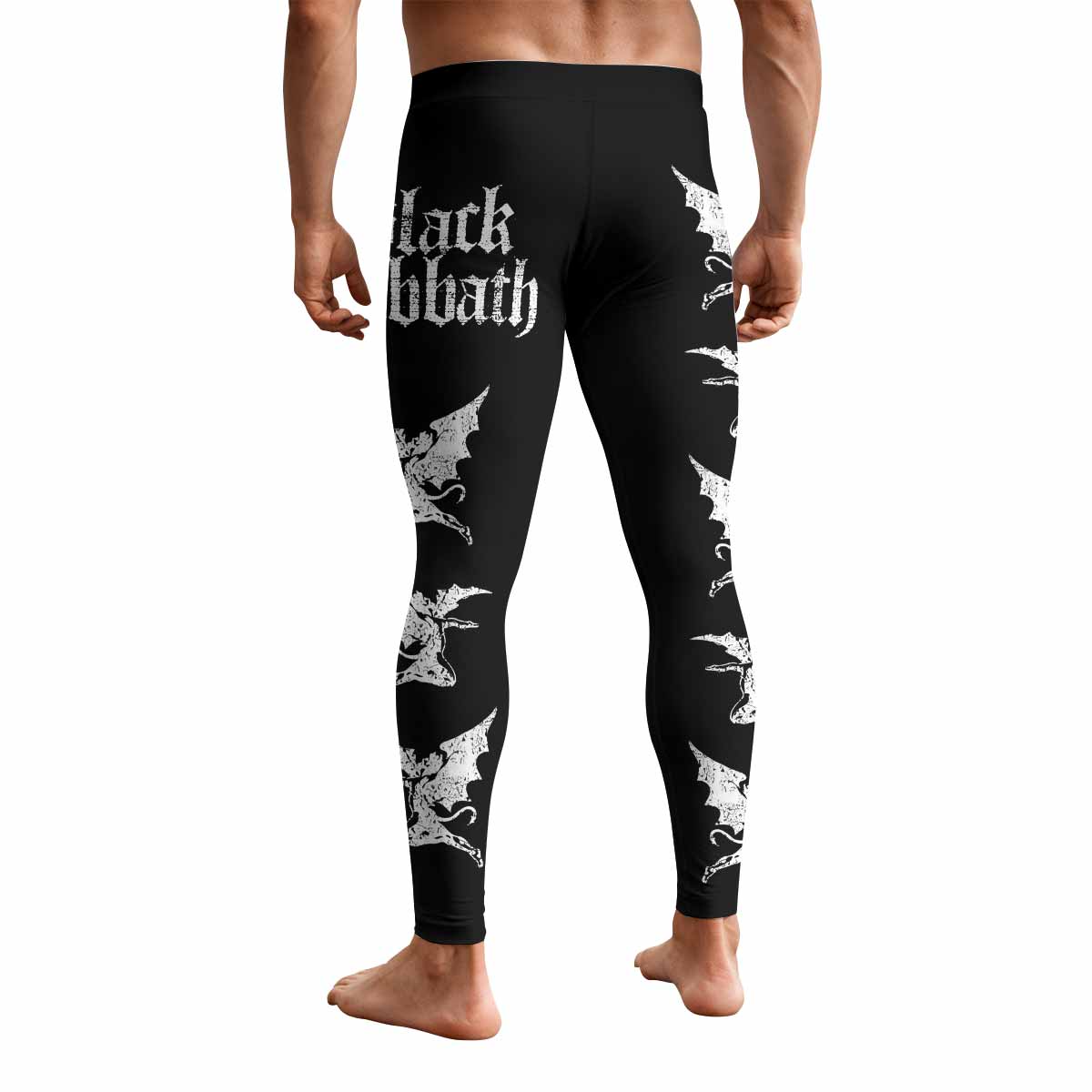 Black Sabbath Sabbath Bloody Sabbath Men's Leggings - back view mockup