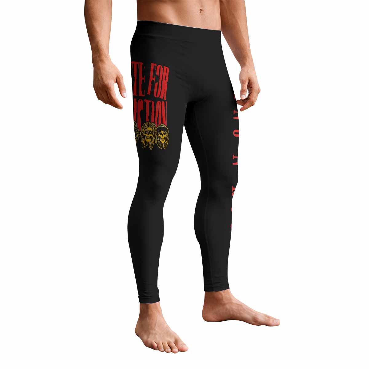 Guns N' Roses Appetite for Destruction Men's Leggings - front view mockup