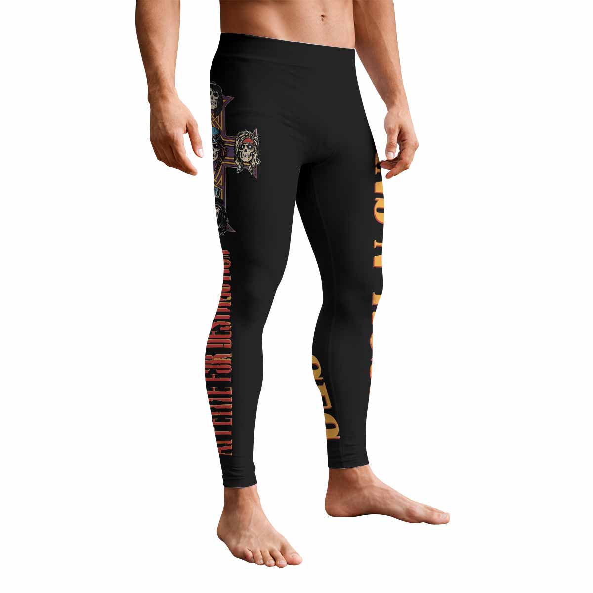 Appetite for Destruction Guns N' Roses Men's Leggings - front view mockup