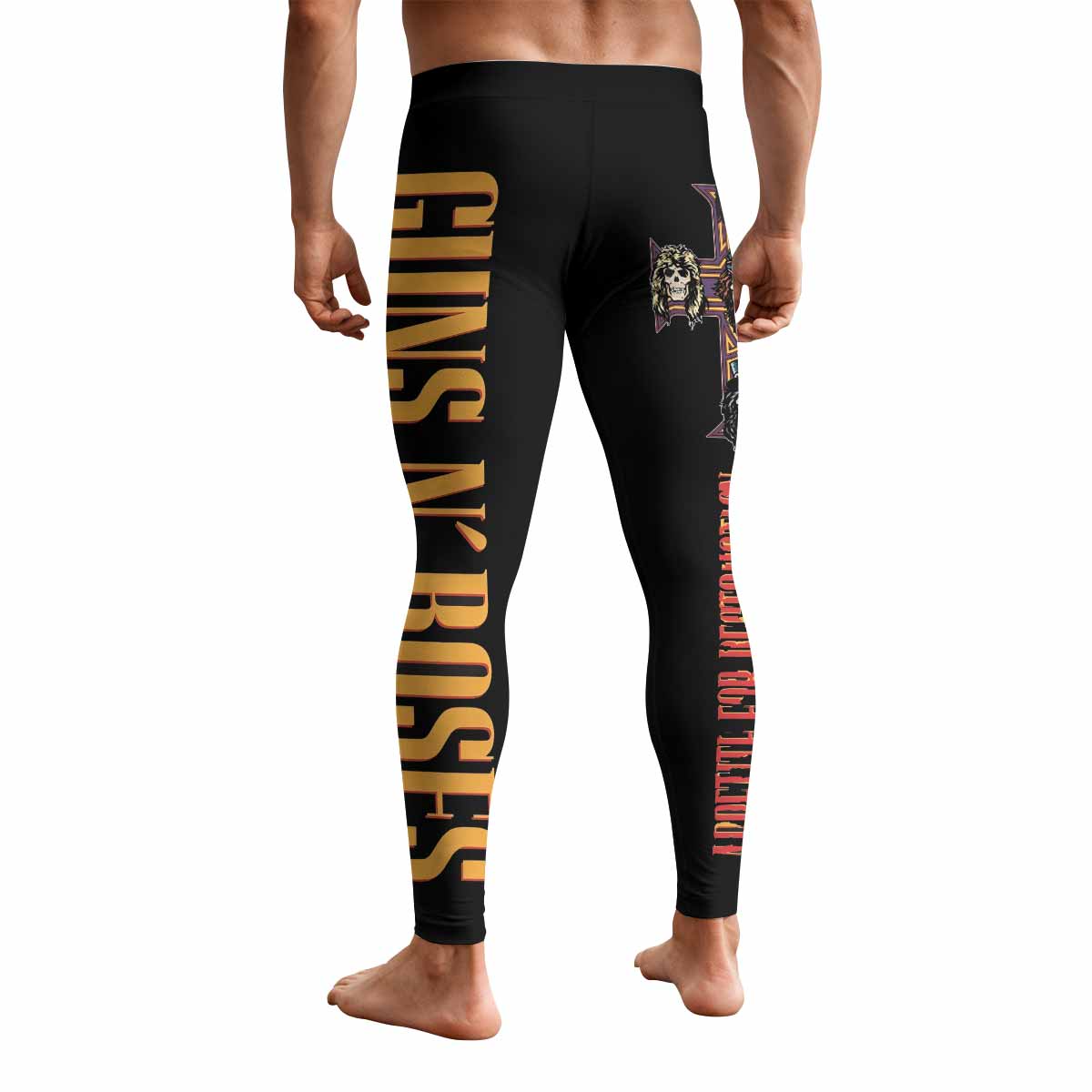 Appetite for Destruction Guns N' Roses Men's Leggings - back view mockup
