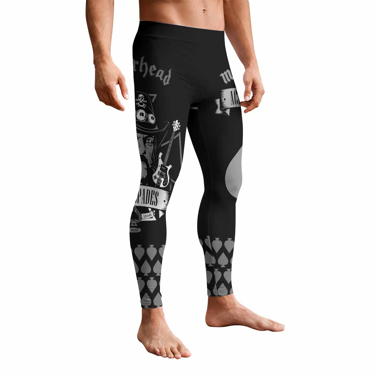 Motörhead Ace of Spades Men's Leggings - front view mockup