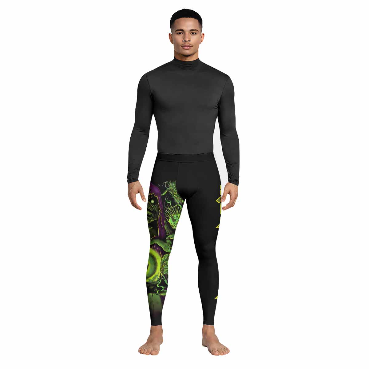 Iron Maiden Run For Your Lives Men's Leggings - lifestyle view