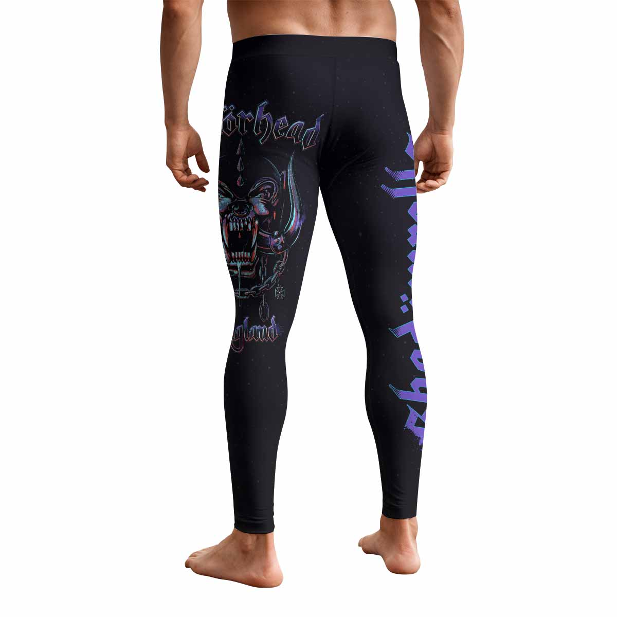 Motörhead England 1978 Men's Leggings - back view mockup
