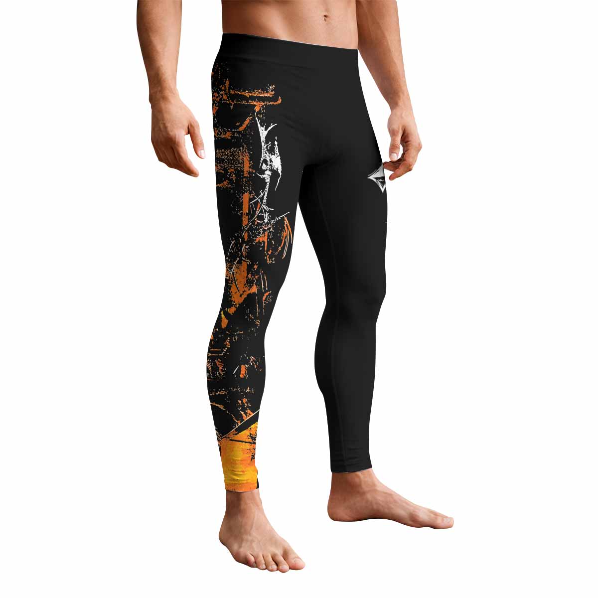Deftones Etombed Men's Leggings - front view mockup