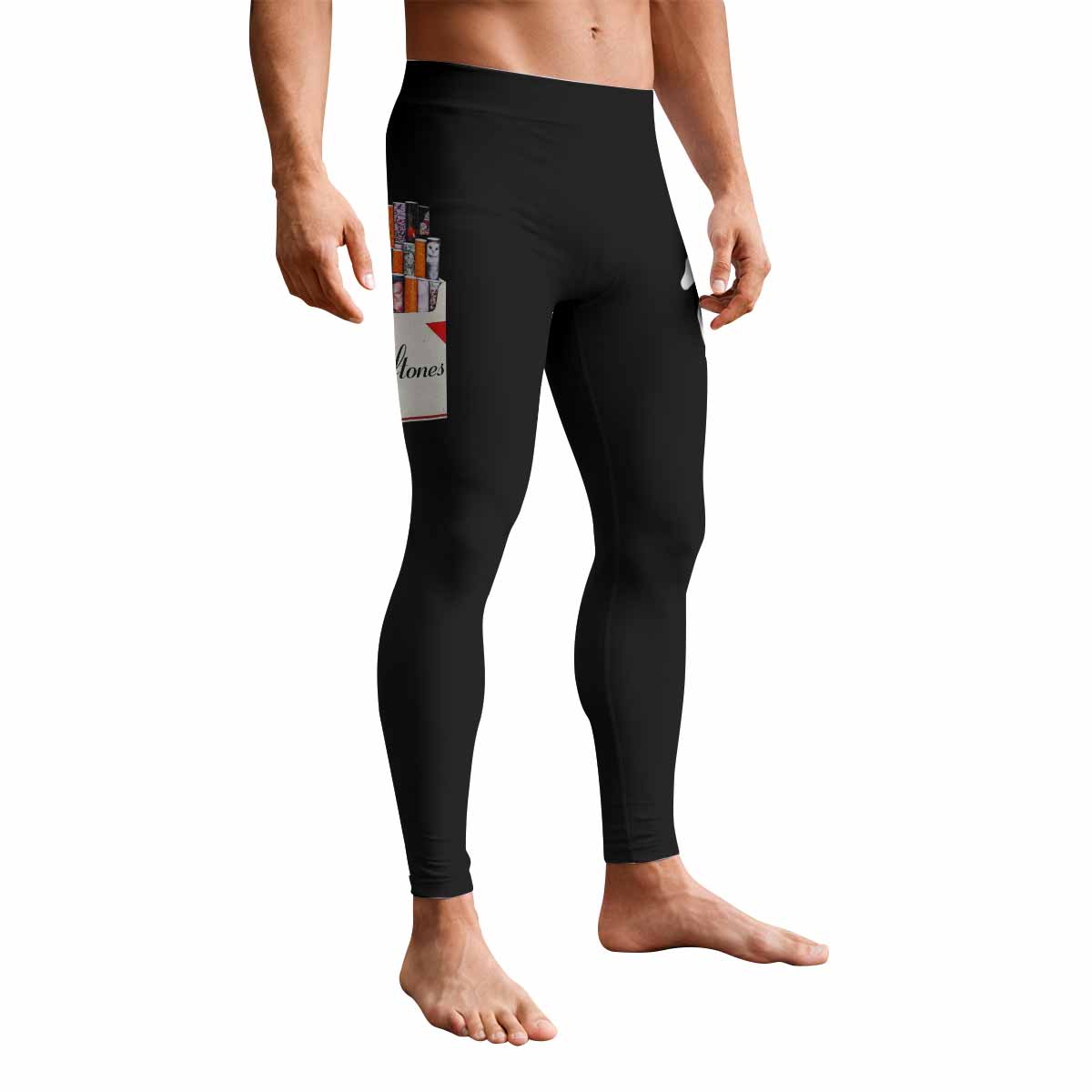 Deftones Cigarette Vintage Men's Leggings - front view mockup