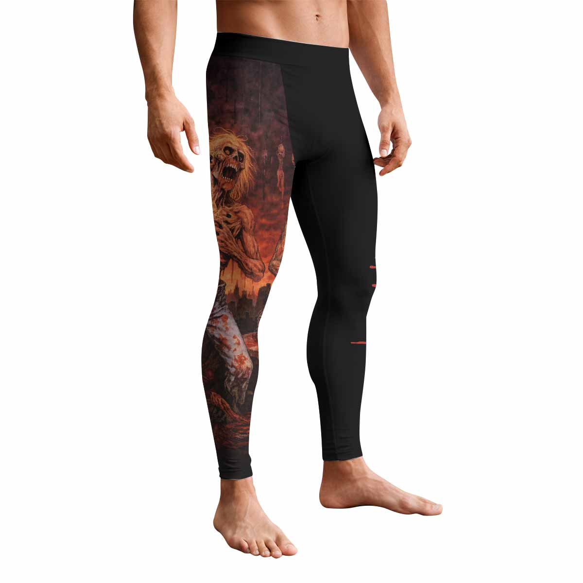 Cannibal Corpse Eaten Back to Life Men's Leggings - front view mockup