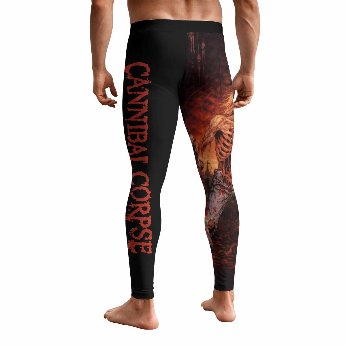 Cannibal Corpse Eaten Back to Life Men's Leggings - back view mockup