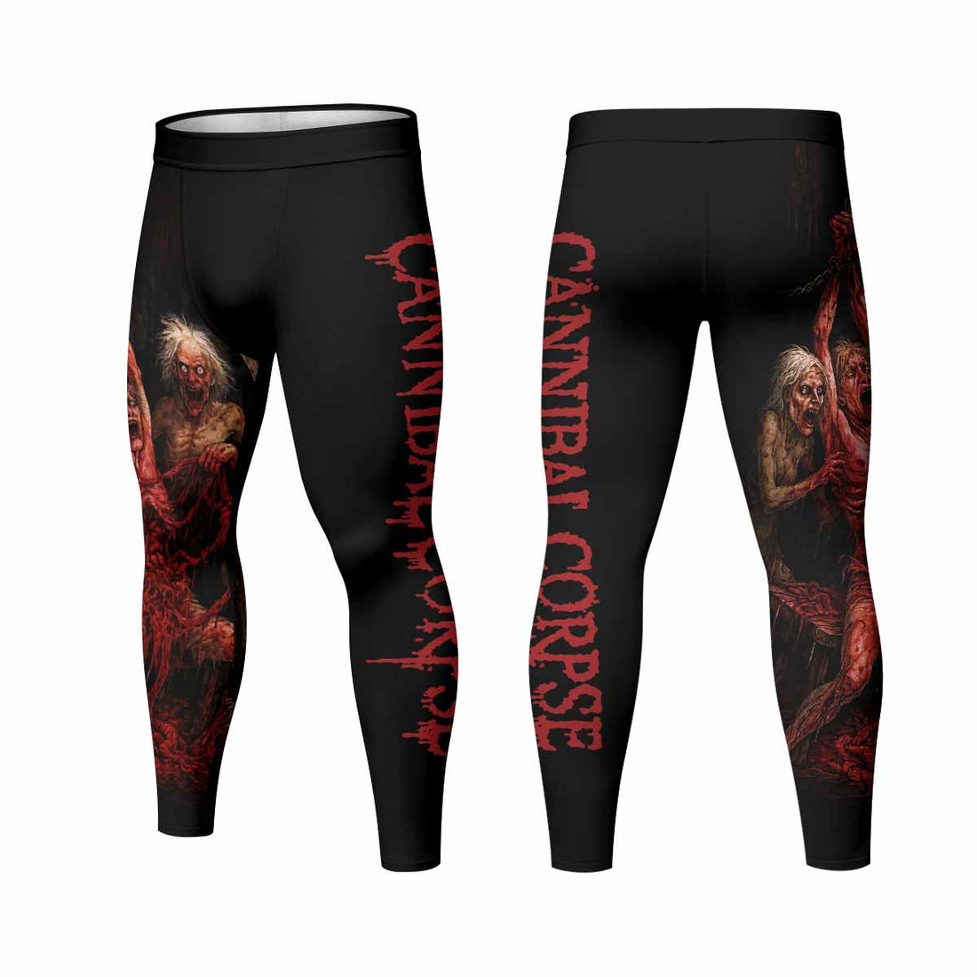 Butchered at Birth Cannibal Corpse Men's Leggings - lifestyle view