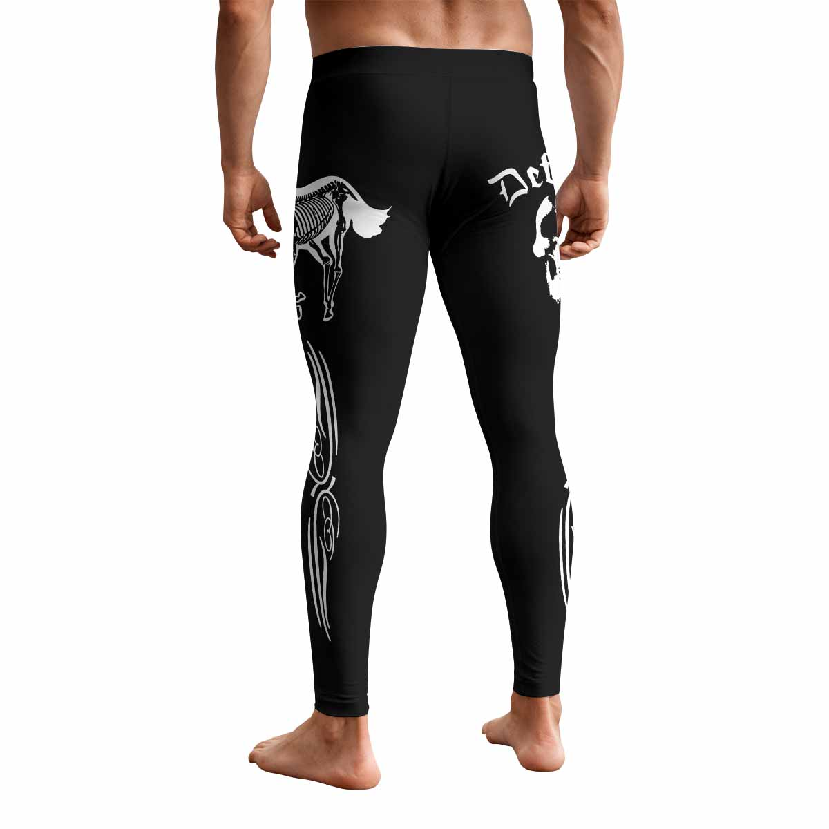 Deftones Sacramento Men's Leggings - back view mockup
