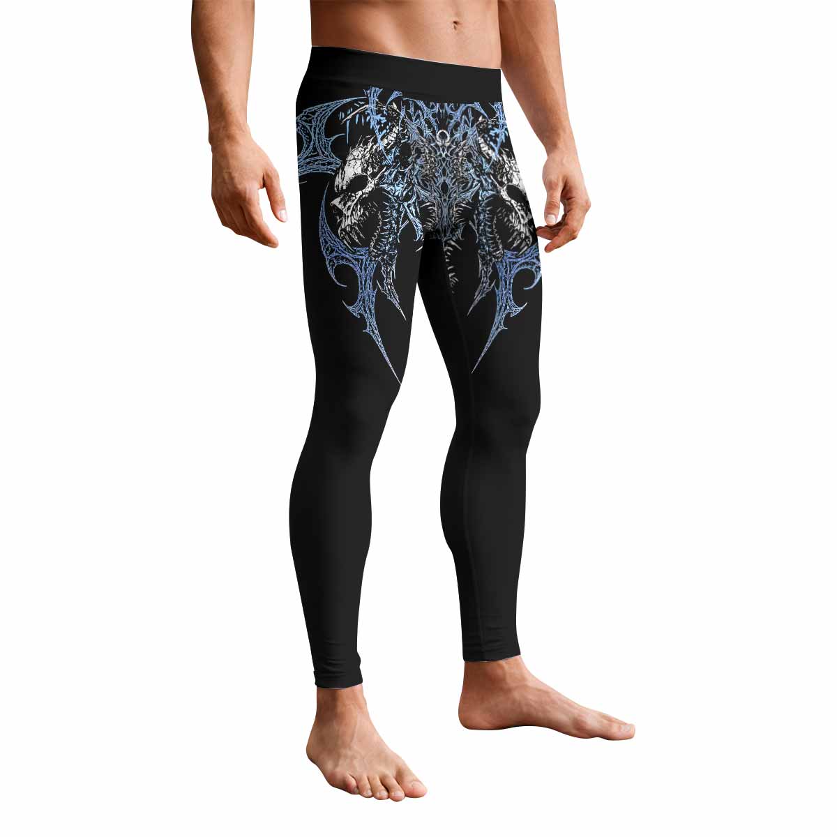 Abyssal Dominion Men's Leggings - front view mockup