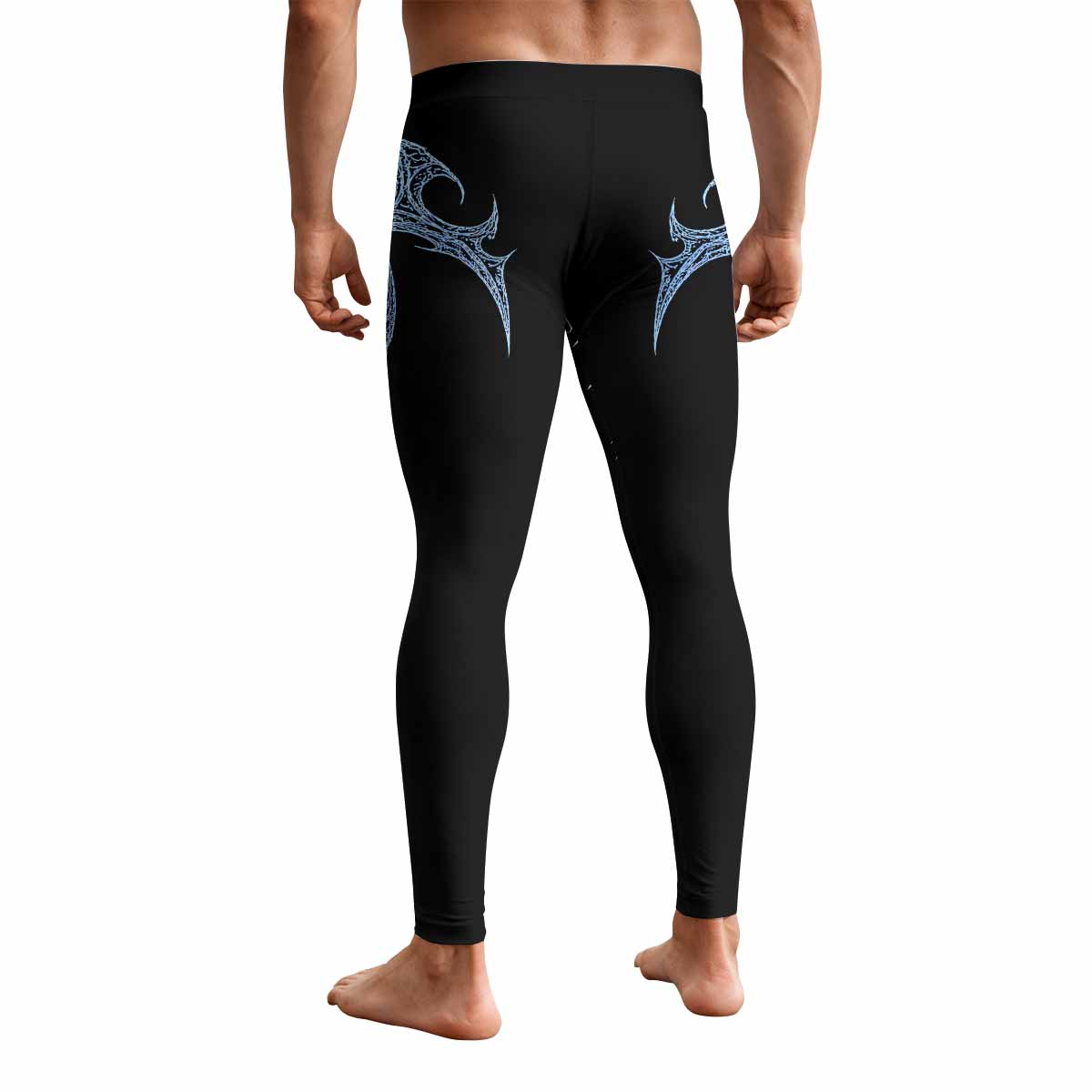 Abyssal Dominion Men's Leggings - back view mockup