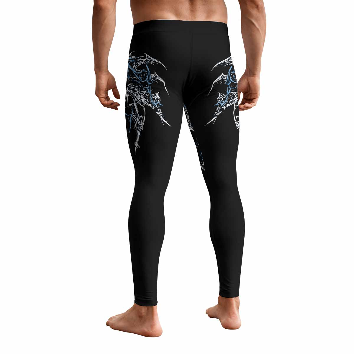 Hellborn Dominion Men's Leggings - back view mockup