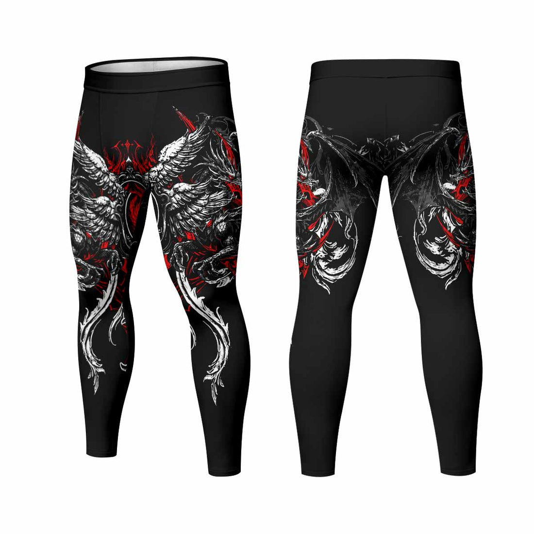 Crimson Seraphim Men's Leggings - lifestyle view