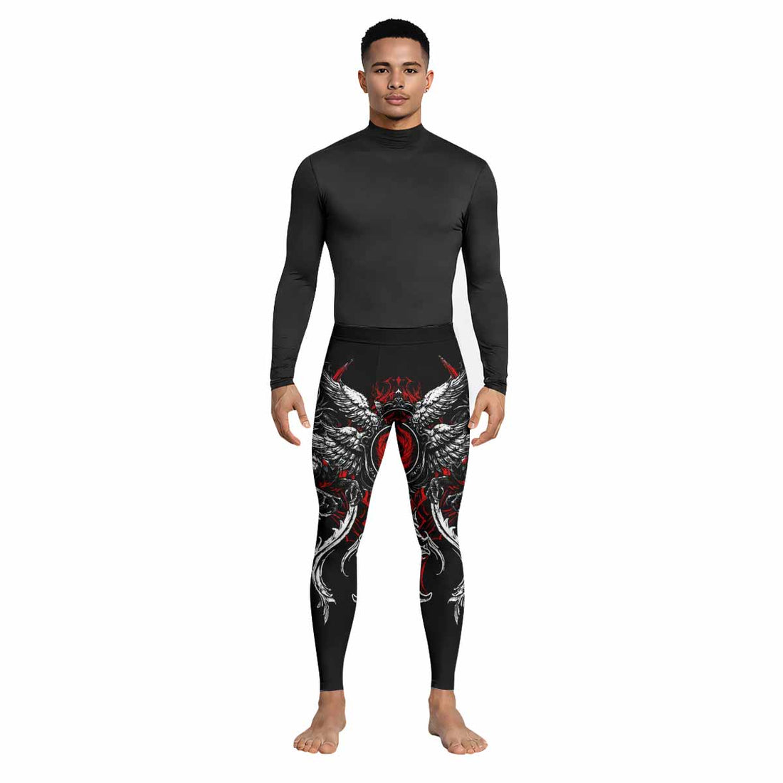 Crimson Seraphim Men's Leggings - lifestyle view
