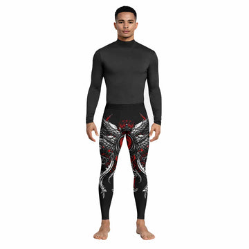 Crimson Seraphim Men's Leggings - lifestyle view