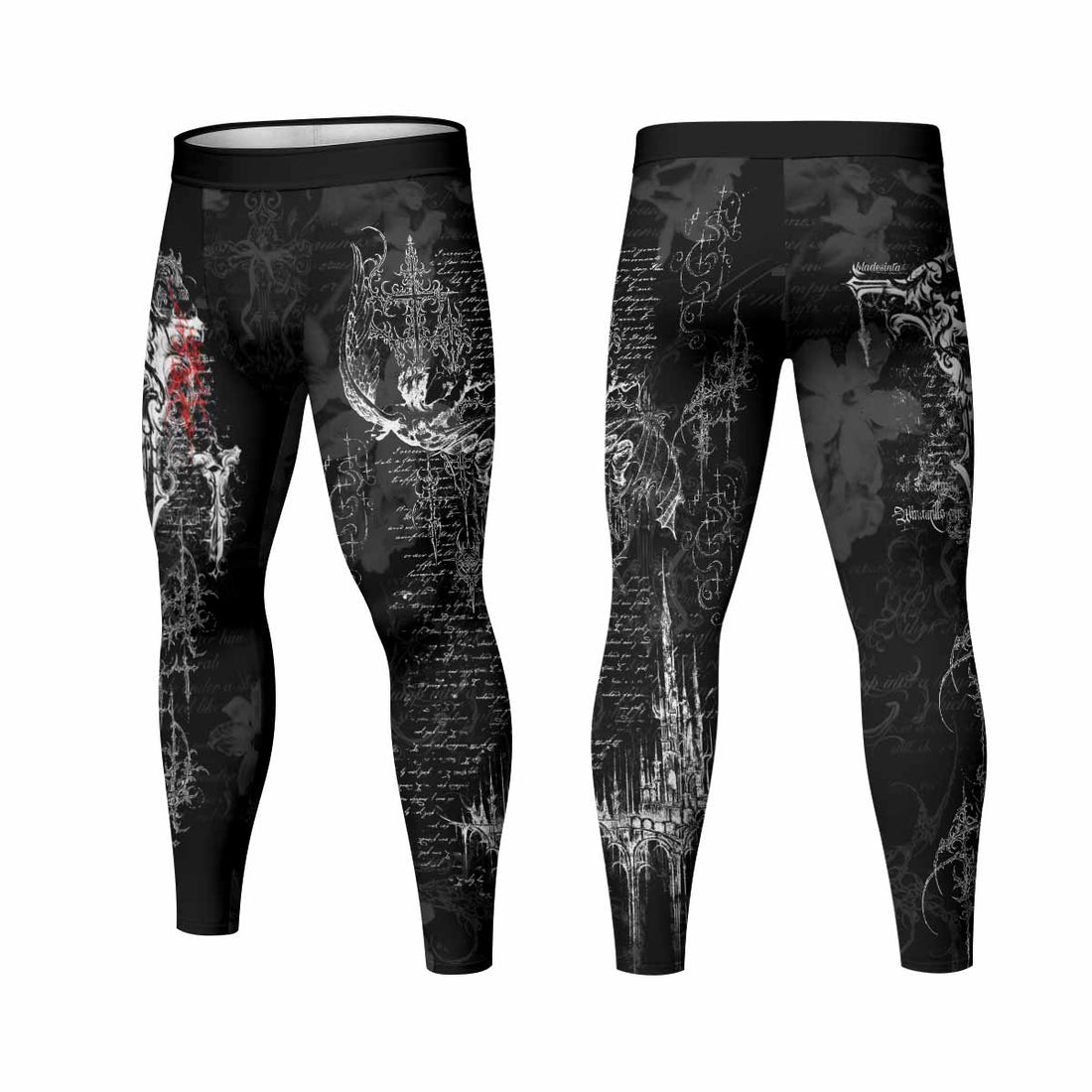 Born to Die Men's Leggings - lifestyle view