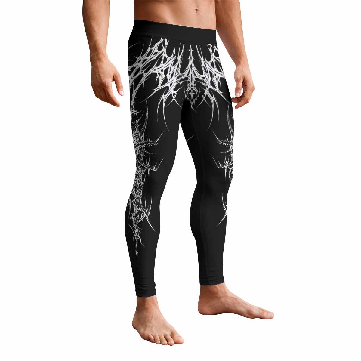 Void Sigil Men's Leggings - front view mockup