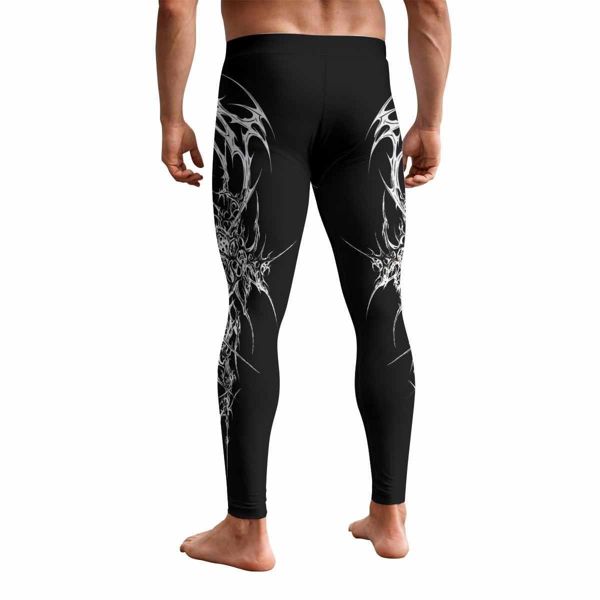 Void Sigil Men's Leggings - back view mockup
