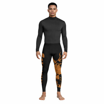 Samhain Horror Punk Men's Leggings - lifestyle view