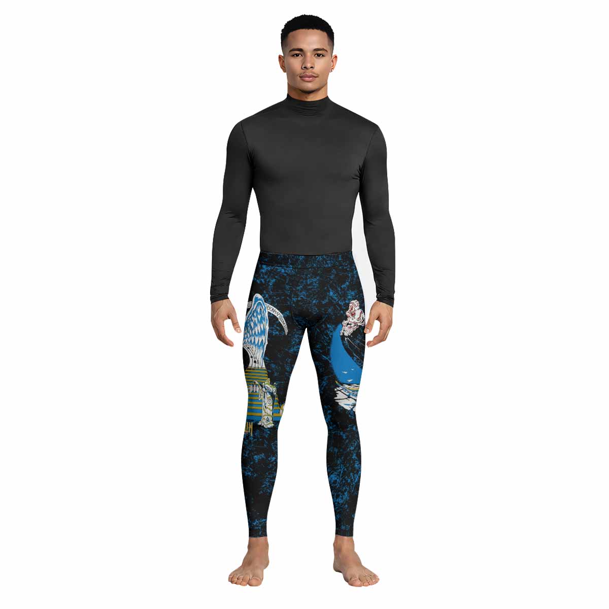 Led Zeppelin Swan Song Men's Leggings - lifestyle view
