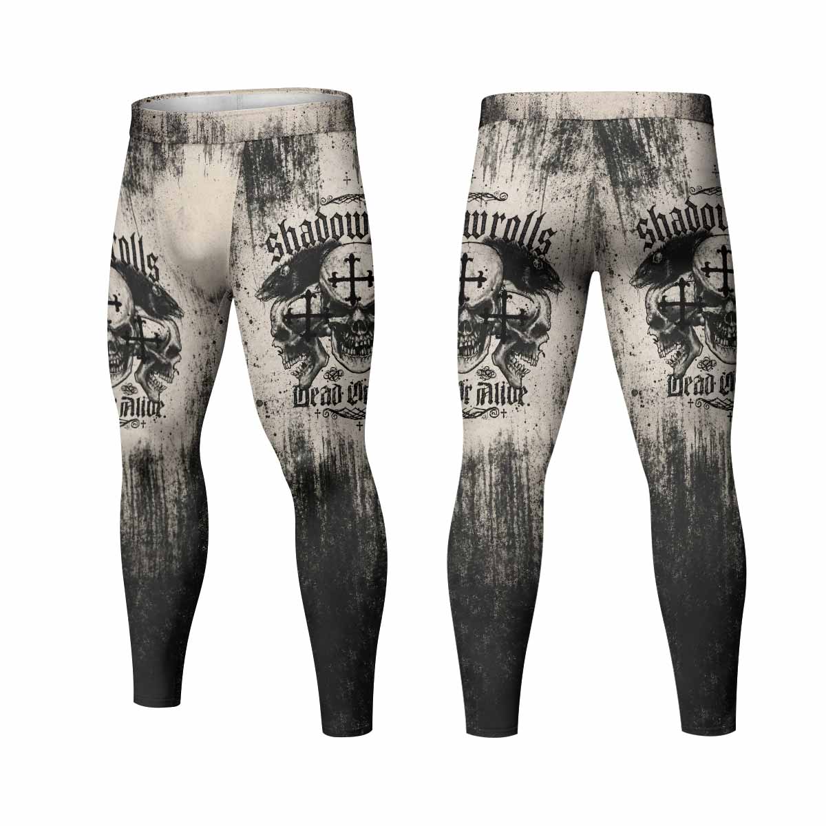 Shadowrolls Dead Or Alive Men's Leggings - front and back view
