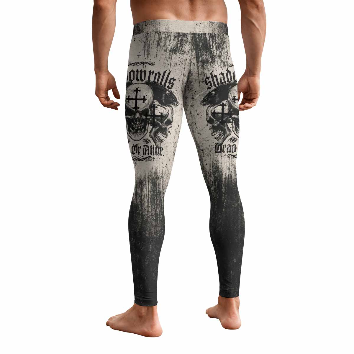 Shadowrolls Dead Or Alive Men's Leggings - back view mockup