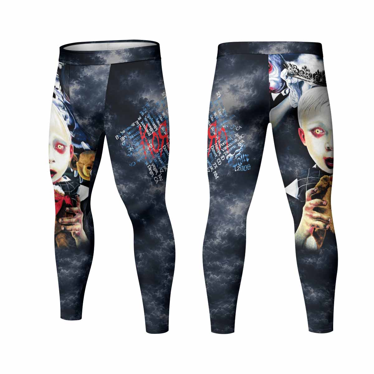 Korn See You On The Other Side Men's Leggings - front and back view