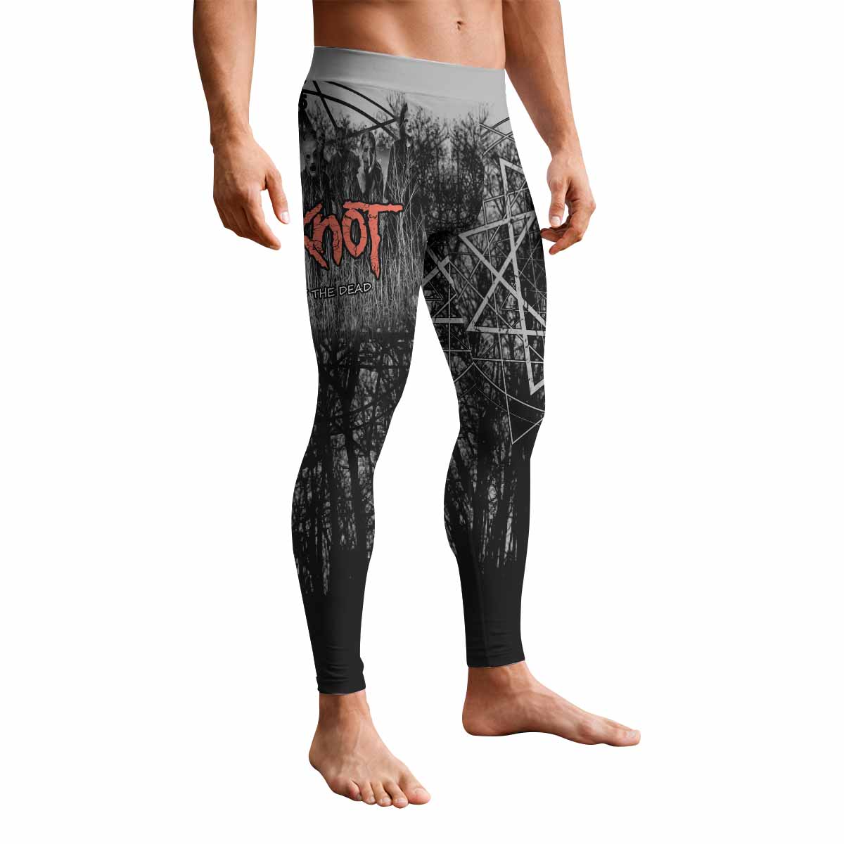 Slipknot The Limits Of The Dead Men's Leggings - front view mockup