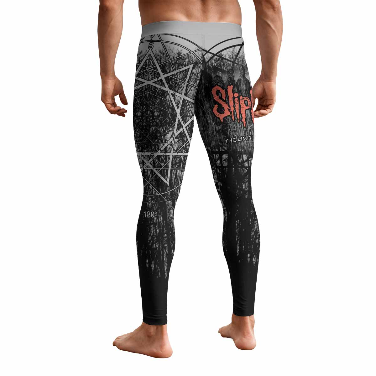 Slipknot The Limits Of The Dead Men's Leggings - back view mockup