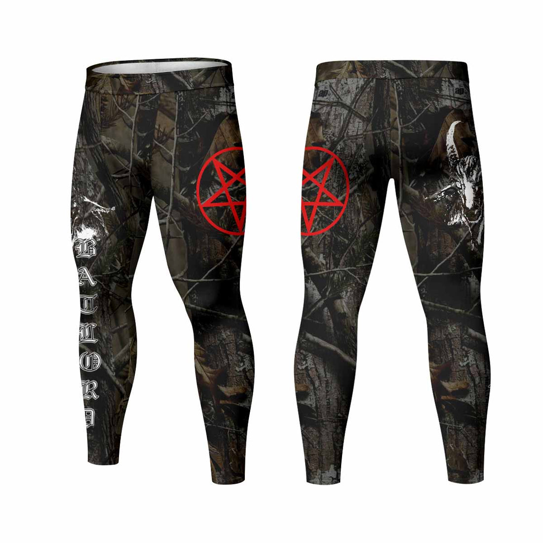 Bathory Sigil of Baphomet Men's Leggings - lifestyle view